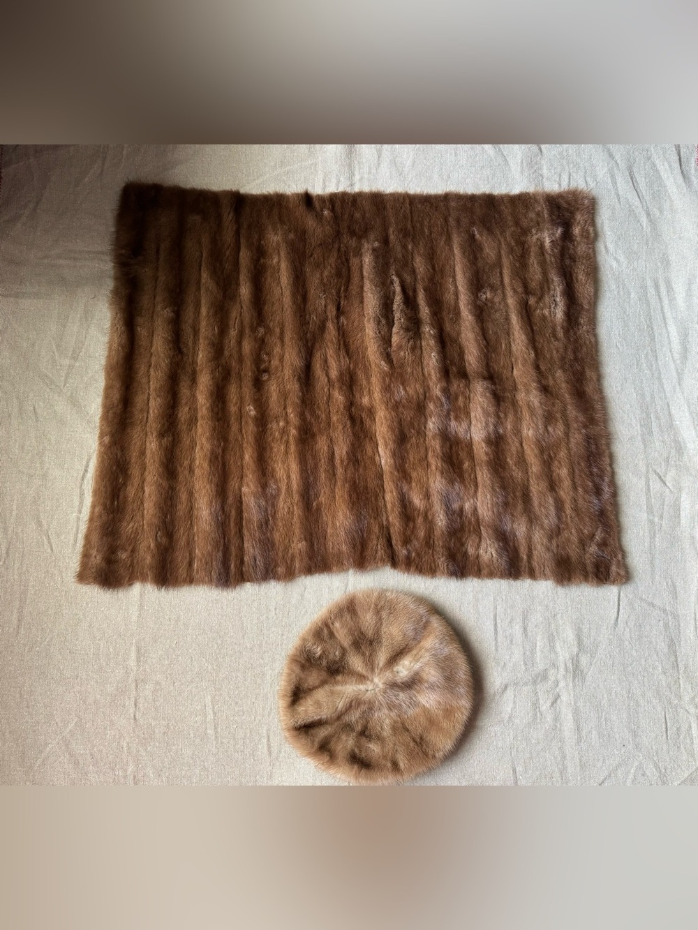 Vintage Mink fur scraps